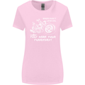 Leak Oil Motorcycle Motorbike Biker Womens Wider Cut T-Shirt Light Pink