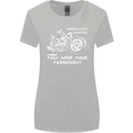 Leak Oil Motorcycle Motorbike Biker Womens Wider Cut T-Shirt Sports Grey