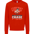 Leg Day Gym Funny Training Top Bodybuilding Mens Sweatshirt Jumper Bright Red
