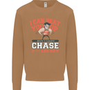 Leg Day Gym Funny Training Top Bodybuilding Mens Sweatshirt Jumper Caramel Latte