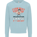 Leg Day Gym Funny Training Top Bodybuilding Mens Sweatshirt Jumper Light Blue