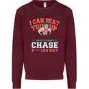 Leg Day Gym Funny Training Top Bodybuilding Mens Sweatshirt Jumper Maroon