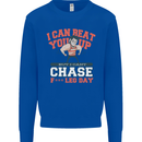 Leg Day Gym Funny Training Top Bodybuilding Mens Sweatshirt Jumper Royal Blue