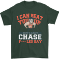 Leg Day Gym Funny Training Top Bodybuilding Mens T-Shirt Cotton Gildan Forest Green