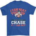 Leg Day Gym Funny Training Top Bodybuilding Mens T-Shirt Cotton Gildan Royal Blue