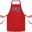 Legend Since 16th Birthday 2007 Cotton Apron 100% Organic Red