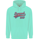 Legend Since 16th Birthday 2007 Mens 80% Cotton Hoodie Peppermint