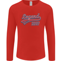 Legend Since 16th Birthday 2007 Mens Long Sleeve T-Shirt Red
