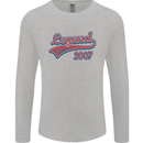 Legend Since 16th Birthday 2007 Mens Long Sleeve T-Shirt Sports Grey