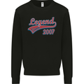 Legend Since 16th Birthday 2007 Mens Sweatshirt Jumper Black