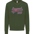 Legend Since 16th Birthday 2007 Mens Sweatshirt Jumper Forest Green