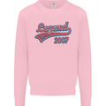 Legend Since 16th Birthday 2007 Mens Sweatshirt Jumper Light Pink