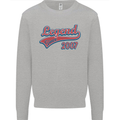 Legend Since 16th Birthday 2007 Mens Sweatshirt Jumper Sports Grey