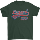 Legend Since 16th Birthday 2007 Mens T-Shirt 100% Cotton Forest Green