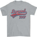 Legend Since 16th Birthday 2007 Mens T-Shirt 100% Cotton Sports Grey