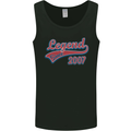Legend Since 16th Birthday 2007 Mens Vest Tank Top Black