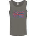 Legend Since 16th Birthday 2007 Mens Vest Tank Top Charcoal
