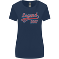 Legend Since 16th Birthday 2007 Womens Wider Cut T-Shirt Navy Blue