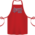 Legend Since 17th Birthday 2006 Cotton Apron 100% Organic Red