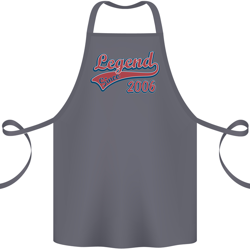 Legend Since 17th Birthday 2006 Cotton Apron 100% Organic Steel