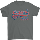 Legend Since 17th Birthday 2006 Mens T-Shirt 100% Cotton Charcoal