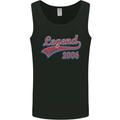 Legend Since 17th Birthday 2006 Mens Vest Tank Top Black