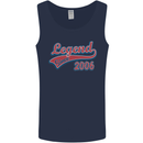Legend Since 17th Birthday 2006 Mens Vest Tank Top Navy Blue