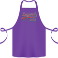 Legend Since 18th Birthday 2005 Cotton Apron 100% Organic Purple