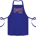 Legend Since 18th Birthday 2005 Cotton Apron 100% Organic Royal Blue