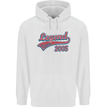 Legend Since 18th Birthday 2005 Mens 80% Cotton Hoodie White