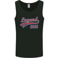 Legend Since 18th Birthday 2005 Mens Vest Tank Top Black