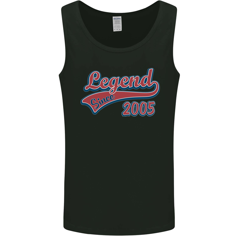 Legend Since 18th Birthday 2005 Mens Vest Tank Top Black