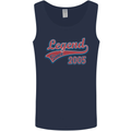 Legend Since 18th Birthday 2005 Mens Vest Tank Top Navy Blue