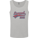 Legend Since 18th Birthday 2005 Mens Vest Tank Top Sports Grey