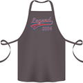 Legend Since 19th Birthday 2004 Cotton Apron 100% Organic Dark Grey