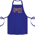 Legend Since 19th Birthday 2004 Cotton Apron 100% Organic Royal Blue