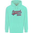 Legend Since 19th Birthday 2004 Mens 80% Cotton Hoodie Peppermint