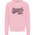Legend Since 19th Birthday 2004 Mens Sweatshirt Jumper Light Pink