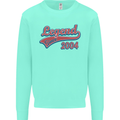Legend Since 19th Birthday 2004 Mens Sweatshirt Jumper Peppermint