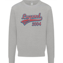 Legend Since 19th Birthday 2004 Mens Sweatshirt Jumper Sports Grey