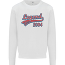 Legend Since 19th Birthday 2004 Mens Sweatshirt Jumper White