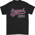 Legend Since 19th Birthday 2004 Mens T-Shirt 100% Cotton Black