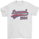 Legend Since 19th Birthday 2004 Mens T-Shirt 100% Cotton White