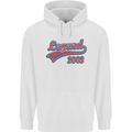 Legend Since 20th Birthday 2003 Mens 80% Cotton Hoodie White