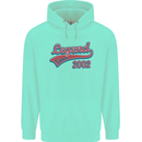 Legend Since 21st Birthday 2002 Mens 80% Cotton Hoodie Peppermint