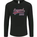 Legend Since 21st Birthday 2002 Mens Long Sleeve T-Shirt Black