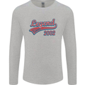 Legend Since 21st Birthday 2002 Mens Long Sleeve T-Shirt Sports Grey