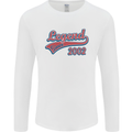 Legend Since 21st Birthday 2002 Mens Long Sleeve T-Shirt White