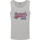 Legend Since 21st Birthday 2002 Mens Vest Tank Top Sports Grey