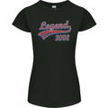 Legend Since 21st Birthday 2002 Womens Petite Cut T-Shirt Black